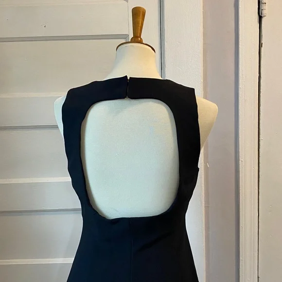 NWT Zara Square Neck Fitted Midi Dress - Picture 8 of 17